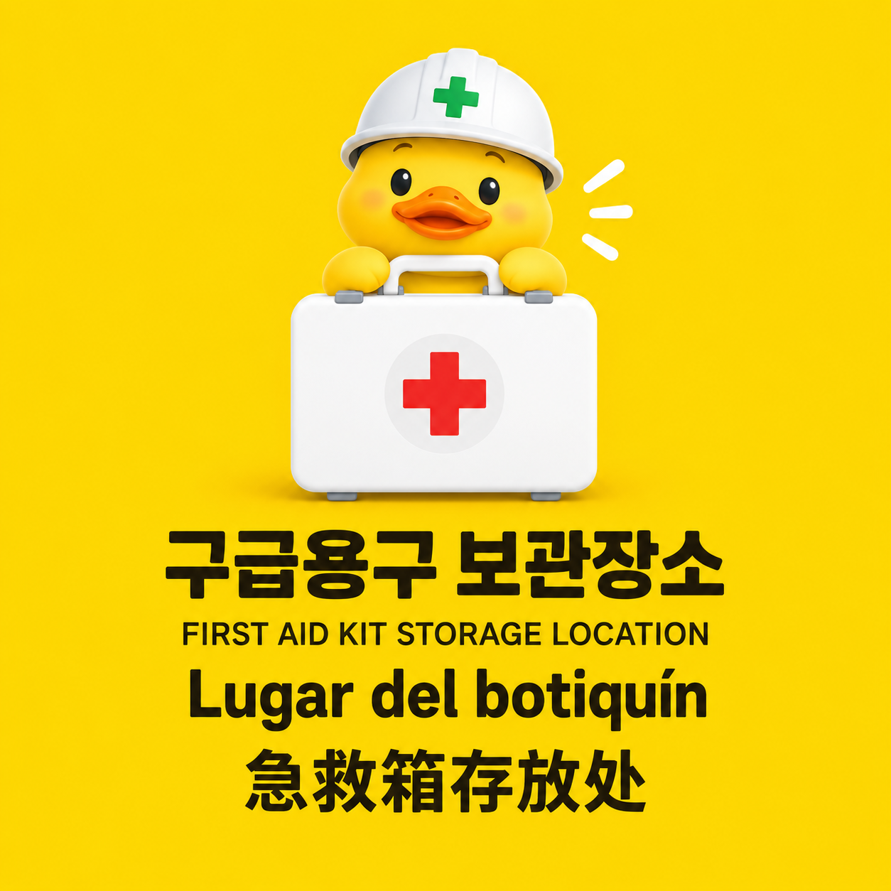 구급용구 보관장소 안내 게시물